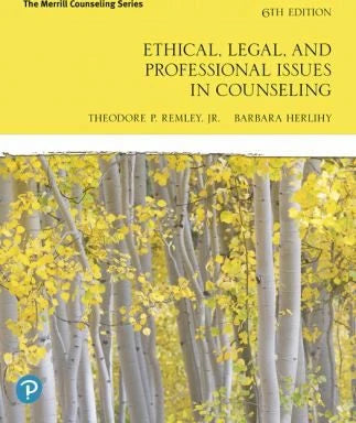 Ethical, Legal, & Professional Issues in Counseling
