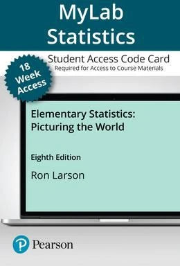 MyLab Statistics with Pearson eText Access Code Card for Elementary Statistics : Picturing the World (ACC)